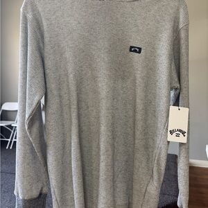Billabong Gray Long Sleeve Men's Tee